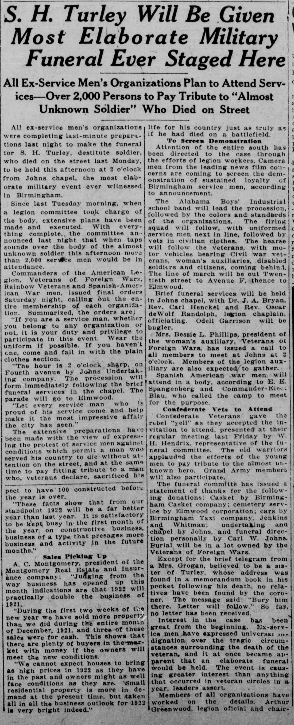 S.H. Turley obituary